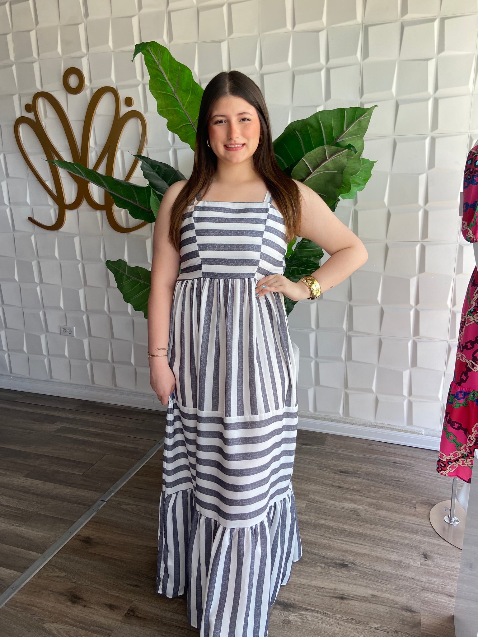 Stripes Maxi Dress