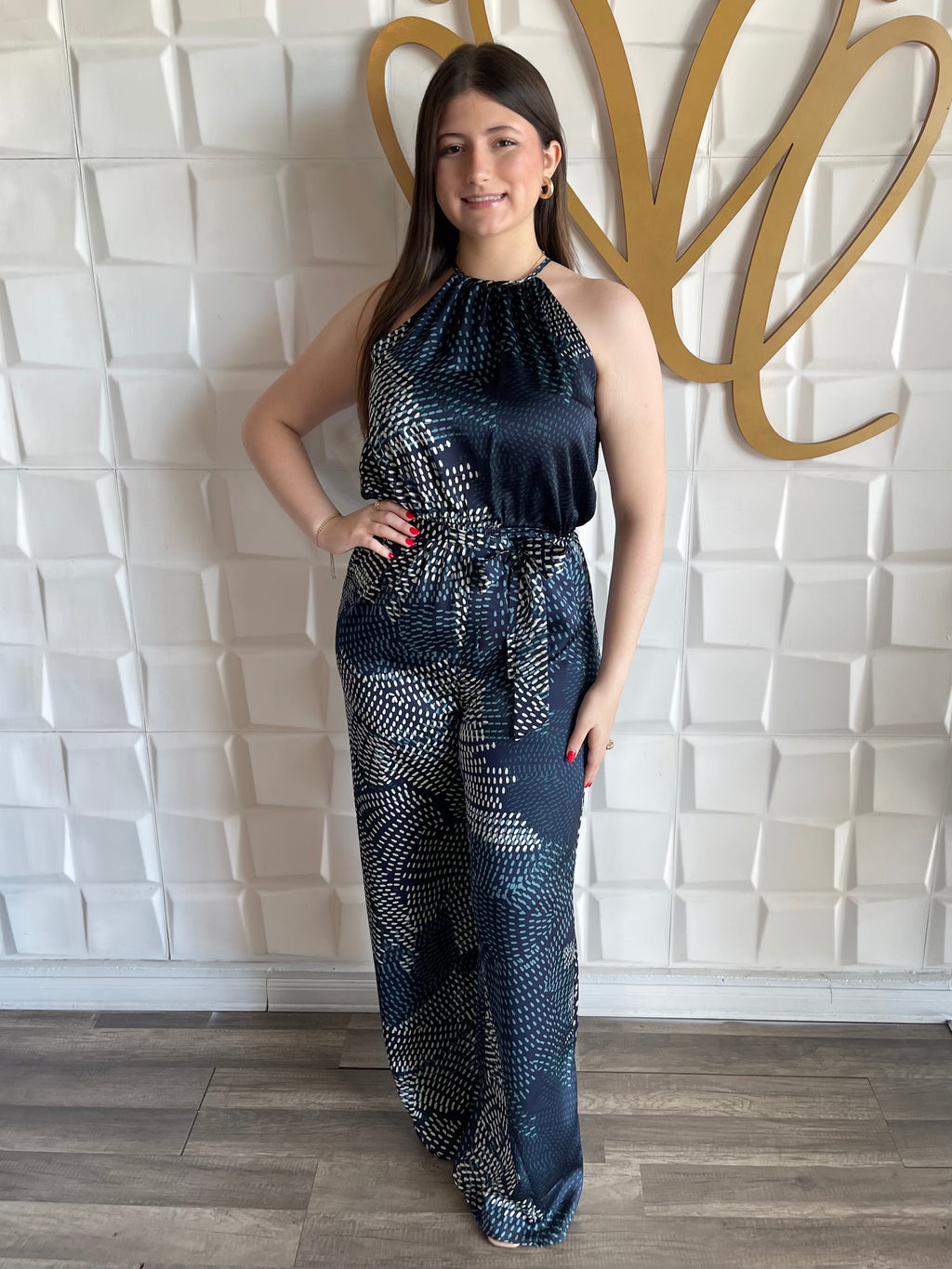 Deep Print Jumpsuit