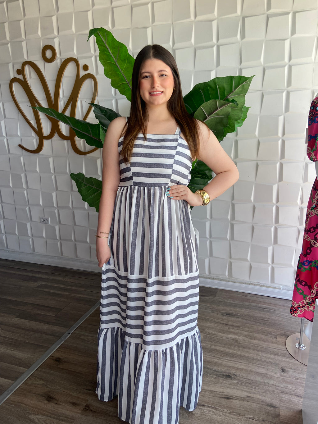 Stripes Maxi Dress